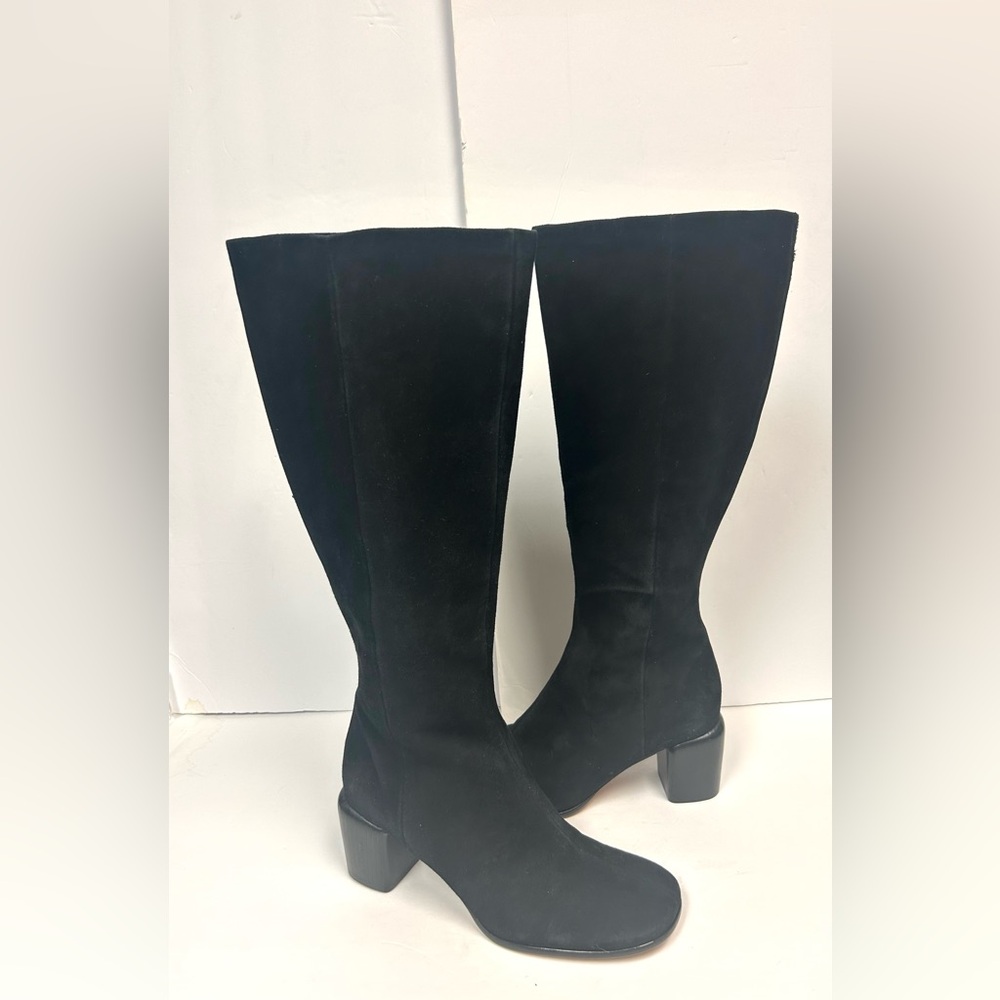NEW Vince Boots Knee High Black Suede Women US 9.5 EU 40.5 Tall Maggie Classic - Picture 7 of 13